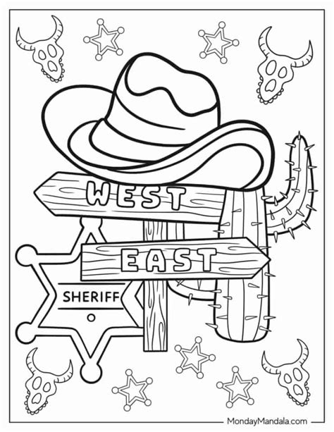 Wild West Coloring Pages